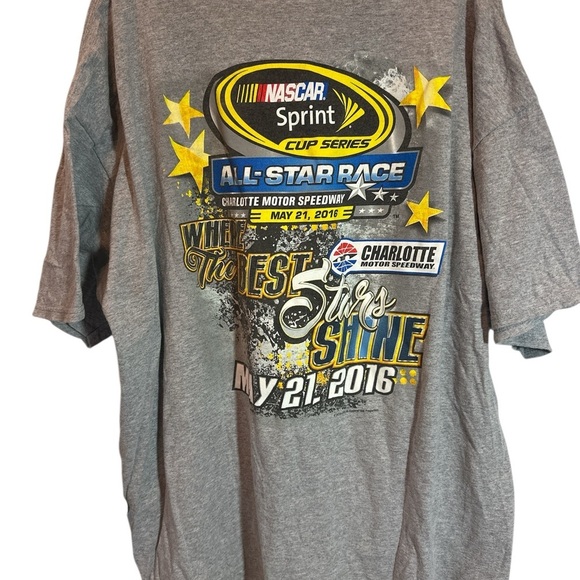 CHARLOTTE MOTOR SPEEDWAY 2016 Men All Star Race Double Sided Graphic Tee 3XL - Picture 2 of 6